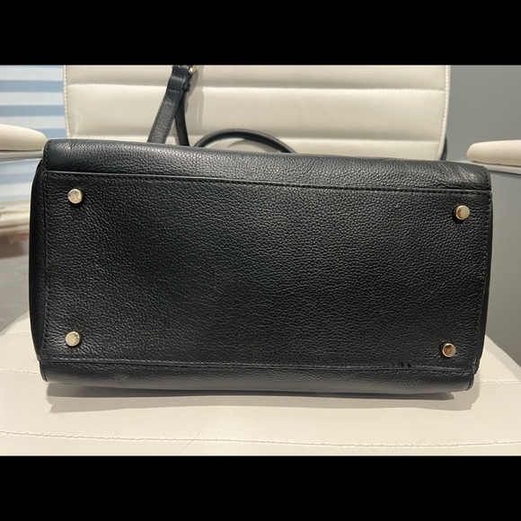 Kate Spade Bag, Black w/ Gold Accents - Picture 3 of 9